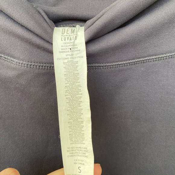 Demi Lovato Fabletics Grey Mesh Grey Small - Picture 5 of 8